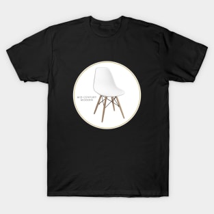 Mid-Century Modern White Chair T-Shirt